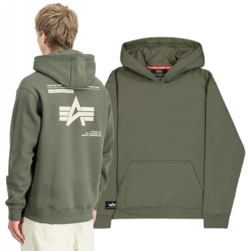 Bluza z kapturem Alpha Industries Label Backprint Hoodie 258333