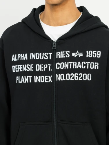 Alpha Industries Defense Zip Hoodie – Bluza męska rozpinana  268339