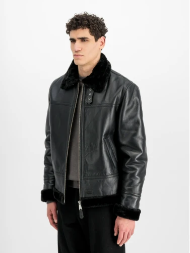 Kurtka Pilotka Skórzana B3 Leather Bomber Jacket L-3XL 268119
